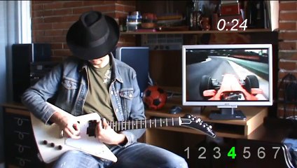 Download Video: Fernando Alonso Brazil 2010 lap on slide guitar - Vuelta de Alonso a Brasil 2010 en guitarra