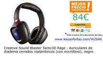 Creative Sound Blaster Tactic3D Rage - Auriculares de diadema cerrados inalámbricos