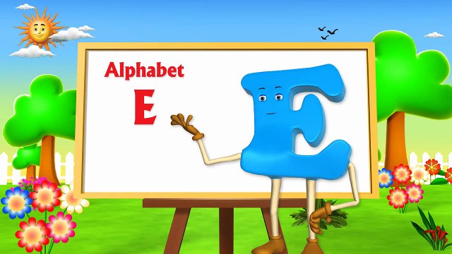 Learn Letter E Song - 3d animation - Nursery Rhymes - Kids Rhymes - 3d Rhymes - for Children