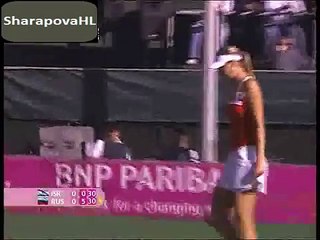 Maria Sharapova Vs Tzipora Obziler Fed Cup 2008 Highlights