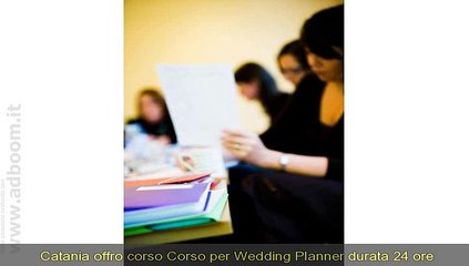 Descargar video: CATANIA,   CORSO CORSO PER WEDDING PLANNER EURO 800