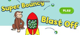 gemes kids games ball cartoon Bouncy blast off Curious George Super gemes kids games ball