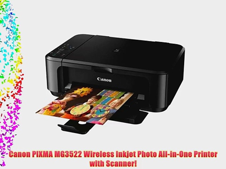Canon PIXMA MG3522 Wireless Inkjet Photo AllinOne Printer Print