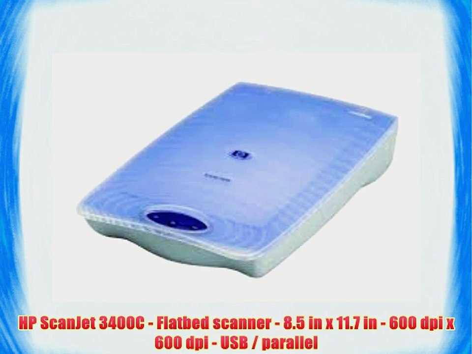 HP ScanJet 3400C - Flatbed scanner - 8.5 in x 11.7 in - 600 dpi x 600 dpi - USB / parallel