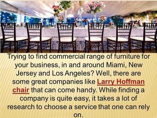 Quick Ideas On Finding A Service For Commercial Furniture Orders In Miami
