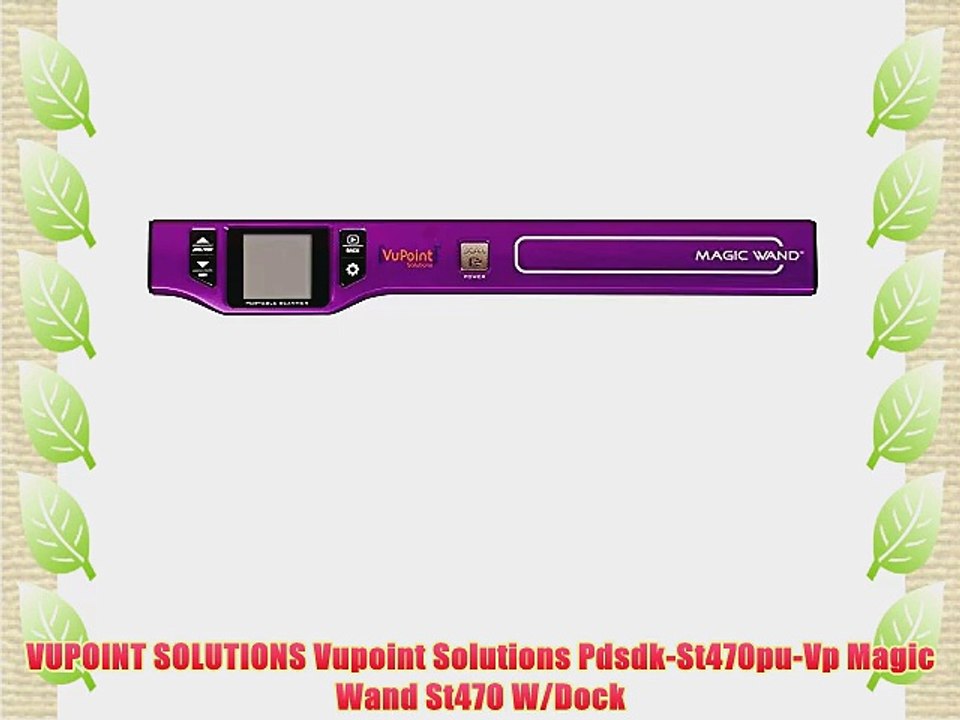 VUPOINT SOLUTIONS Vupoint Solutions Pdsdk-St470pu-Vp Magic Wand St470 W/Dock