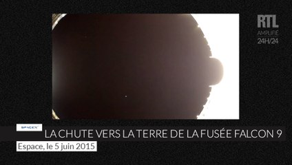 Le lanceur a double étage Falcon 9 tombe sur la Terre