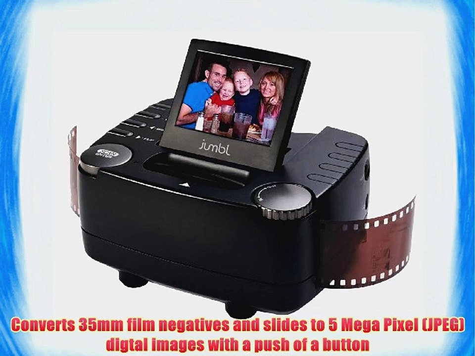 Jumbl 35mm Film Slide and Negative Scanner - 10 Mega Pixel Film to Digital Image Converter