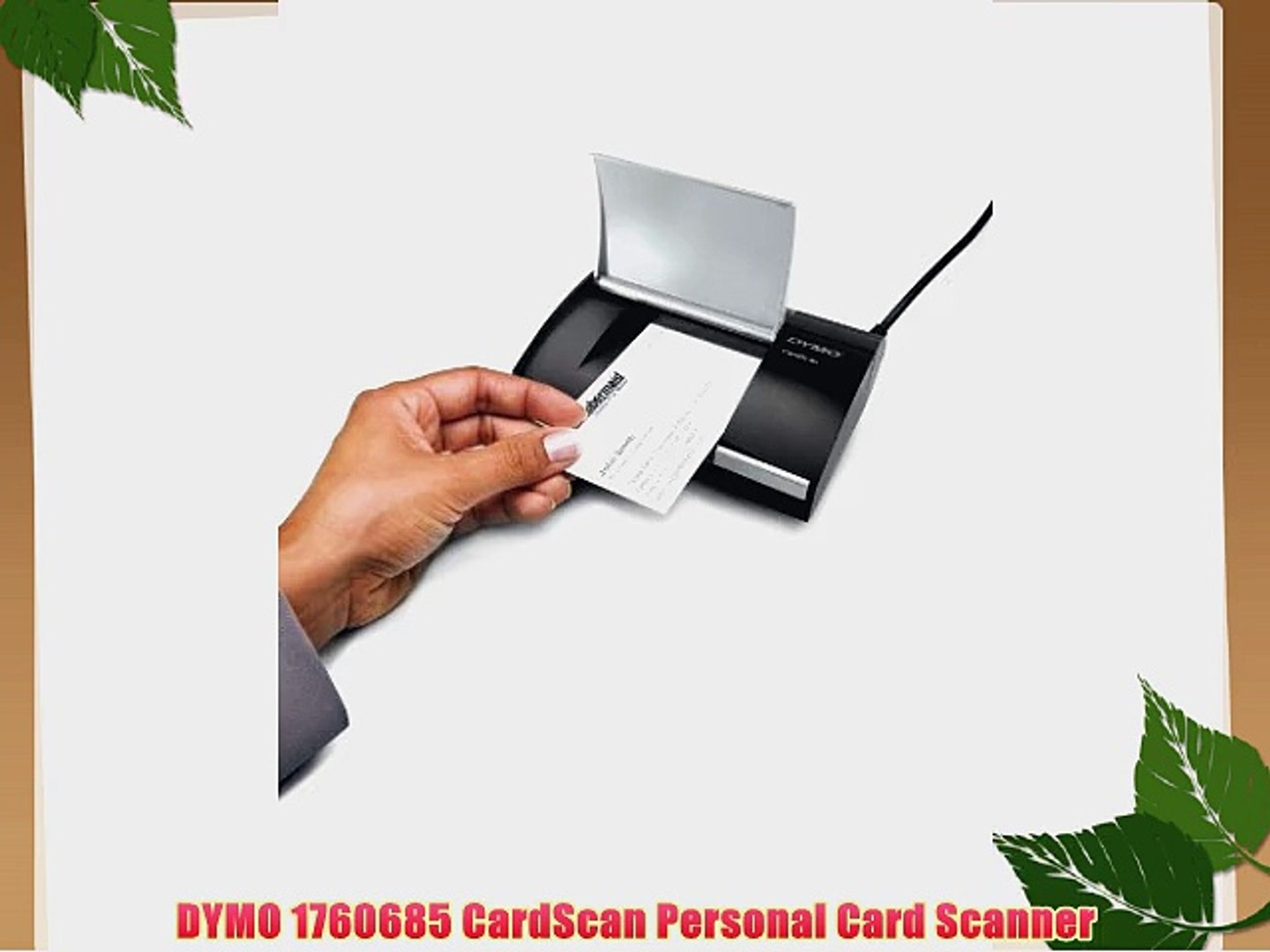 DYMO 1760685 CardScan Personal Card Scanner - video Dailymotion