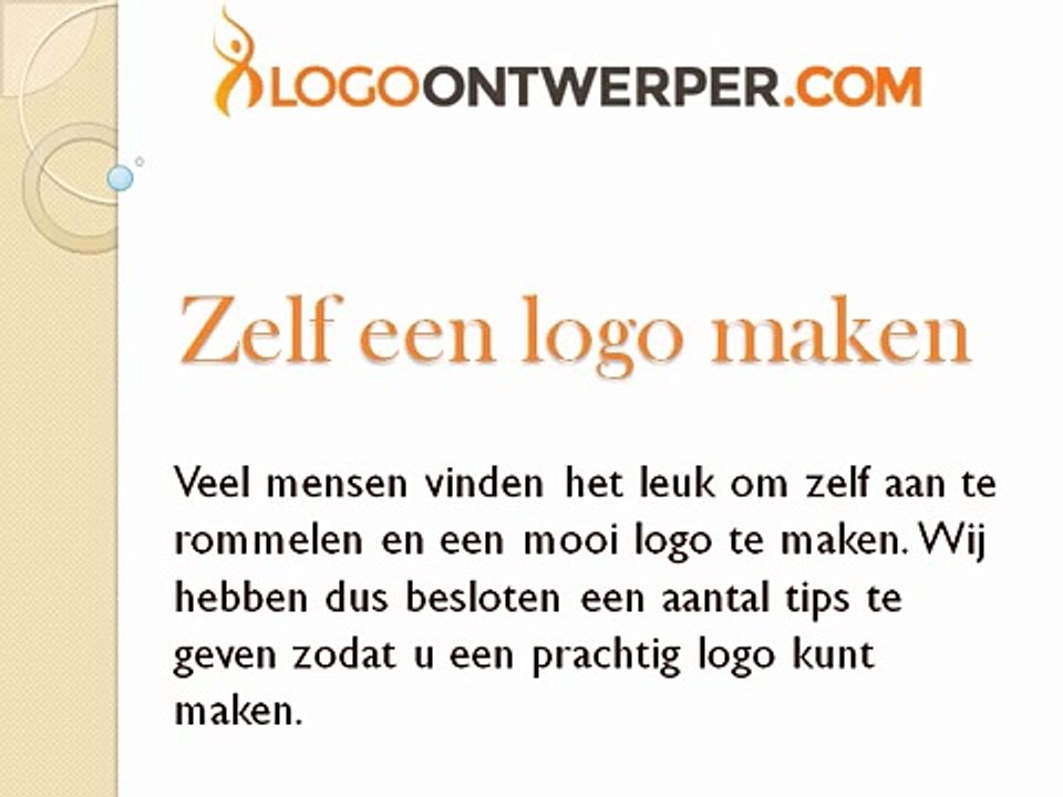 Zelf een logo maken, Logo-Ontwerper.com