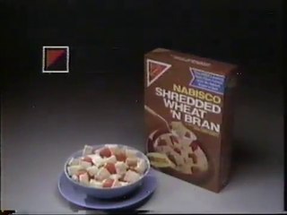 Post Shredded Wheat 'n Bran Commercial from 1986