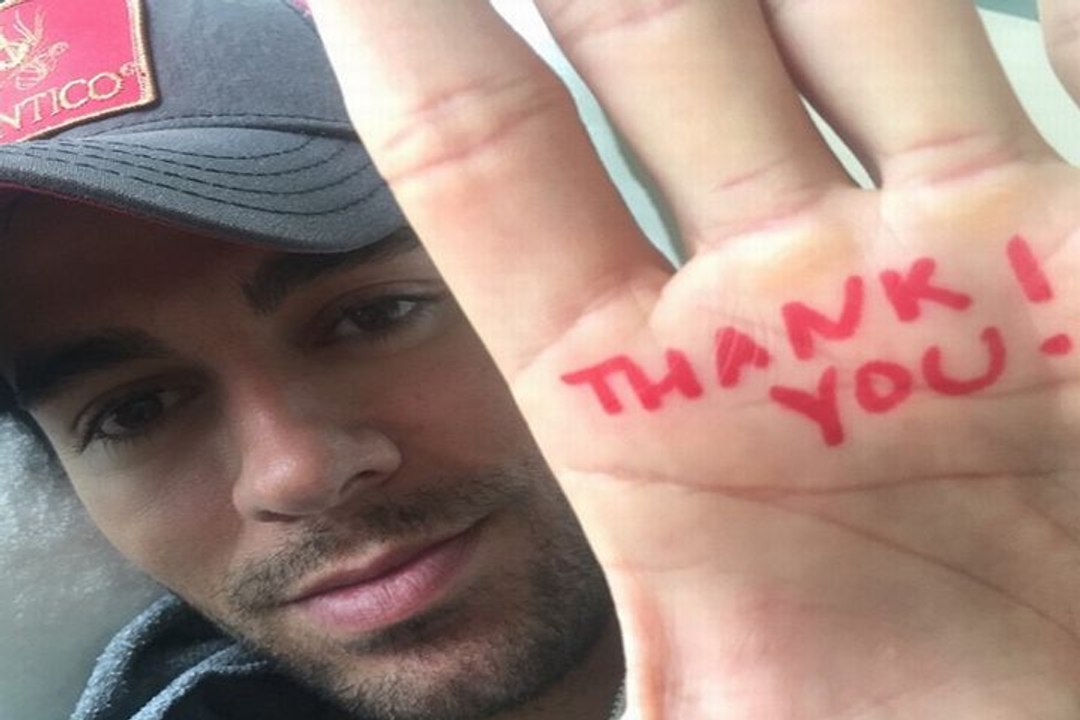 Enrique Iglesias agradece a sus fans el apoyo