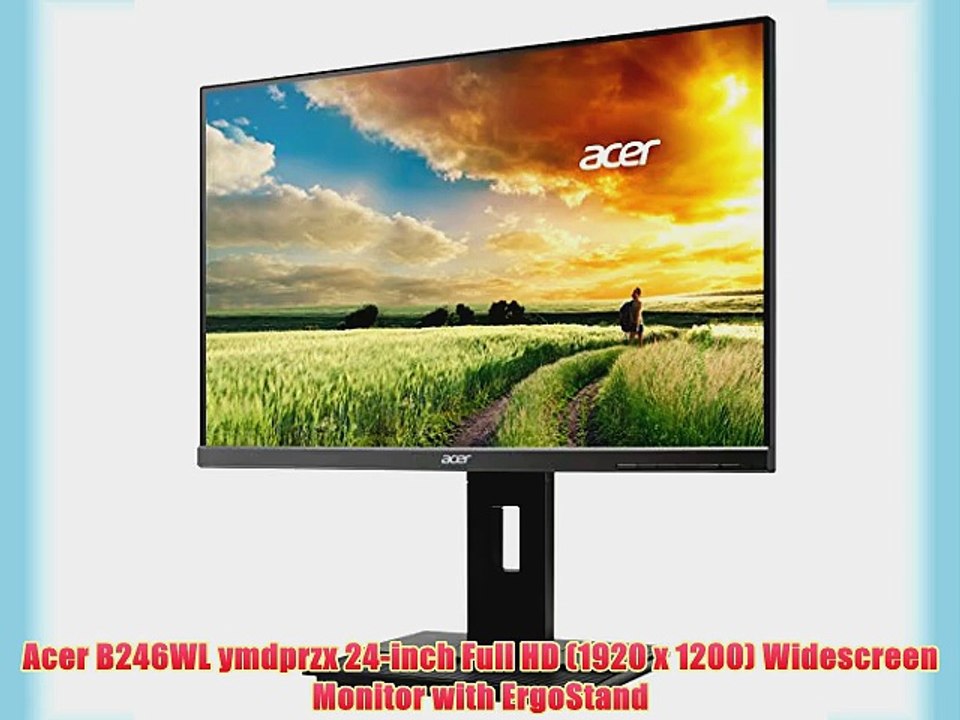 Acer B246WL ymdprzx 24-inch Full HD (1920 x 1200) Widescreen Monitor with ErgoStand