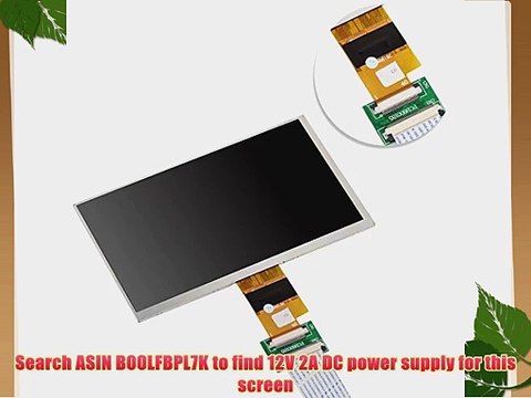 Tontec? 7 Inches High Resolution 1024*600 Screen Display LCD TFT Monitor EJ070NA-01J with Remote