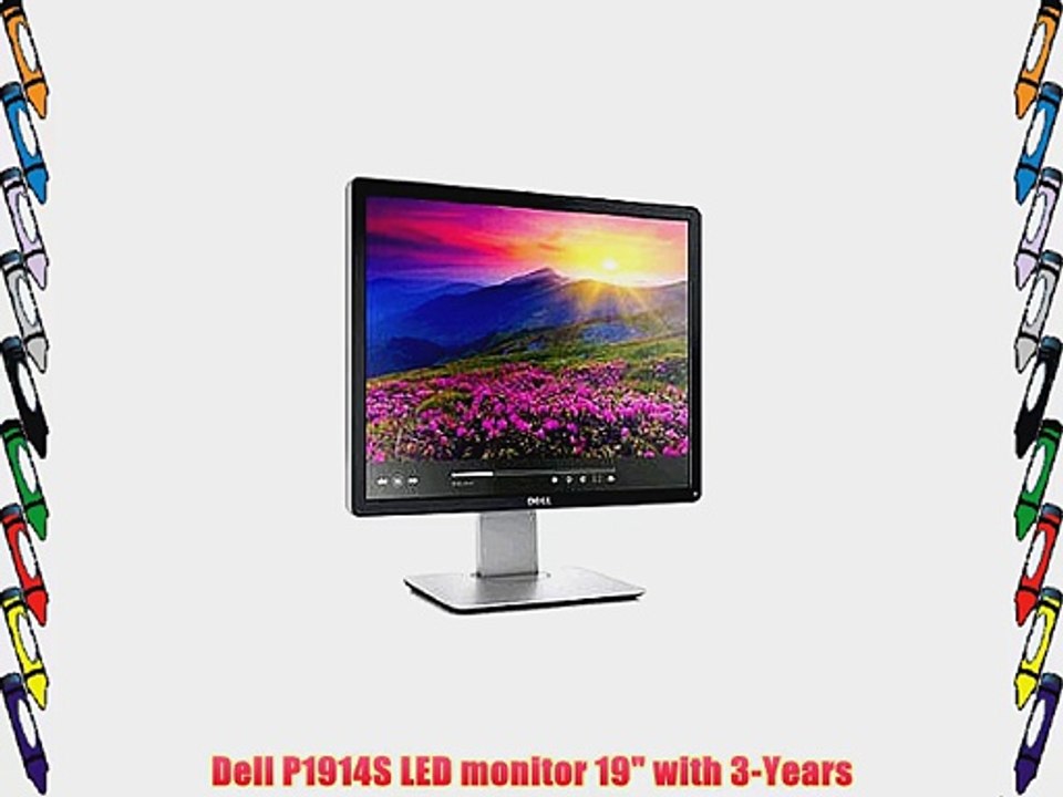 Dell P1914S Black 19-inch 1280 x 1024  8ms (GTG) LED Backlight Height Pivot Swivel Tilt LCD