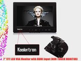 Koolertron? 7 inch 16:9 HD TFT LCD NON-TOUCH VGA Monitor With HDMI Input 1920?1440 Pixels 500:1