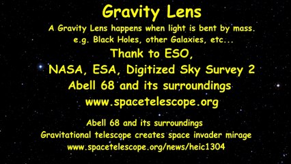 Gravity Lens. A Gravity Lens light is bent by mass