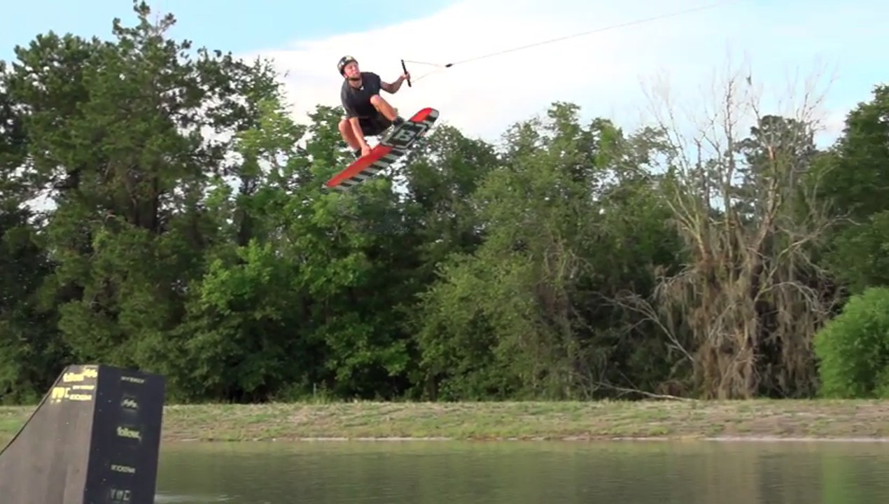 The first triple flip in wakeboard