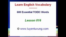 Essential Words for the TOEIC   Lesson 016  720p HD