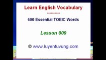 Essential Words for the TOEIC   Lesson 009  720p HD