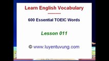 Essential Words for the TOEIC   Lesson 011  720p HD