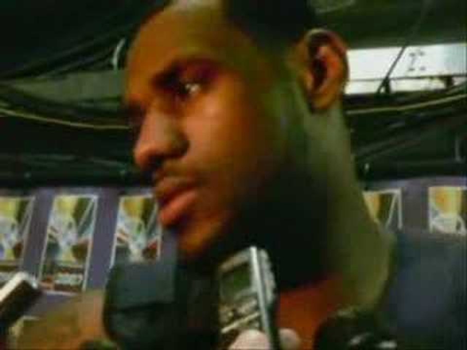 Backstage interview with Lebron JAMES