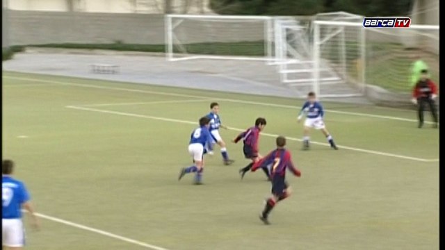 Aleix Vidal in the FC Barcelona Academy