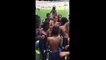 Danone Nations Cup : la célébration des joueurs du Paris FC après leur victoire en finale contre Saint-Étienne