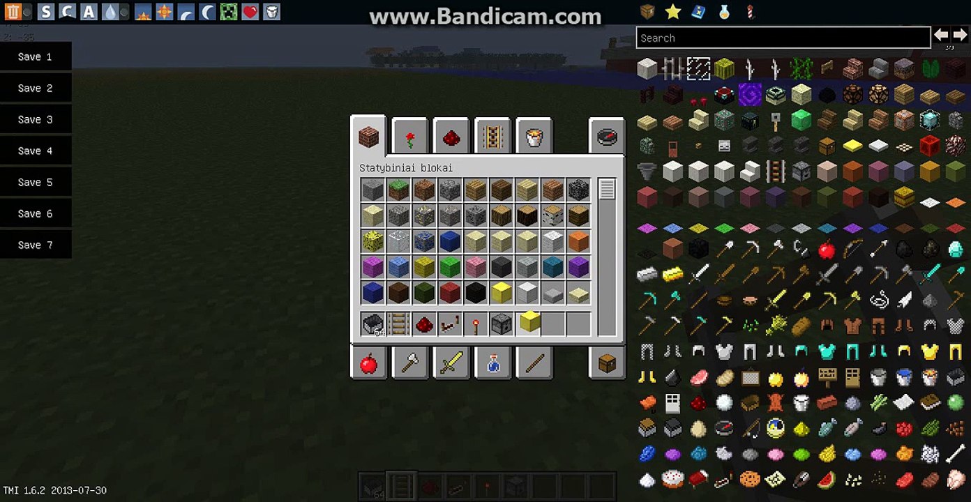 minecraft tutorial kaip pasigaminti masina kuri vaziuja per blokus