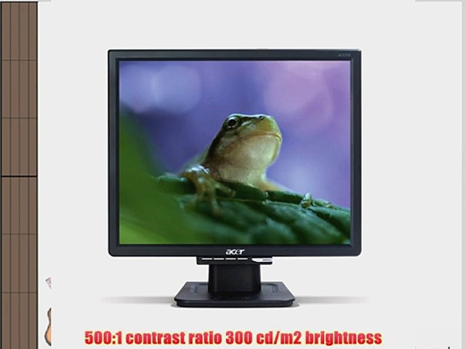 Acer AL1716 17 LCD Monitor - Black