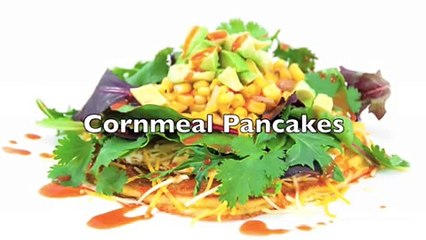 Quick and Easy Healthy Breakfast Recipe - Cornmeal Pancakes - www.TheDeliciousRevolution.com