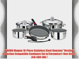 MAGMA Magma 10-Piece Stainless Steel Gourmet Nesting Induction Compatible Cookware Set w/Ceramica?