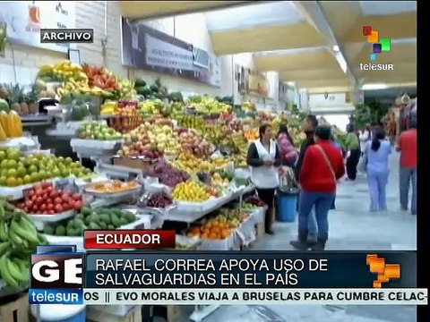 Correa: Reducir importaciones en Ecuador protege la economía