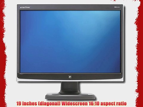 eMachines E19T6W 19 Widescreen LCD Computer Monitor Display