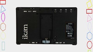 Ikan VH8-E6 8-Inch HDMI Monitor with HD Panel with Canon LP-E6 DV Battery Plate (Black)
