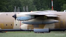 Propeller Tip Vortices - Moroccan Hercules C-130 in Berne HD