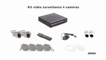 SEDEA Kit VidéoSurveillance 4 caméras