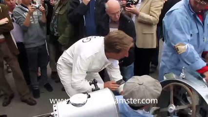 Definitive Auto Union V16 C Type engine warm up - Goodwood Revival 2012 - Silver Arrows