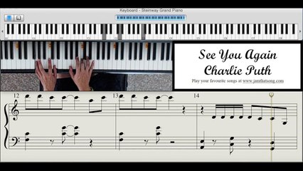 Piano Tutorial - See You Again by Charlie Puth
