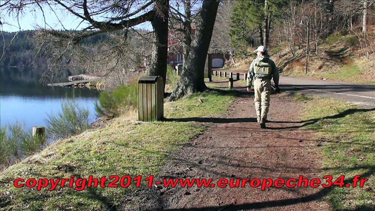 Pêche réservoir truite aux leurres et mouche au Lac du Bouchet Haute Loire par Europêche 34