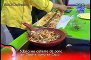 De Casa En Casa - Receta: Submarino Caliente de Pollo (Parte 2)