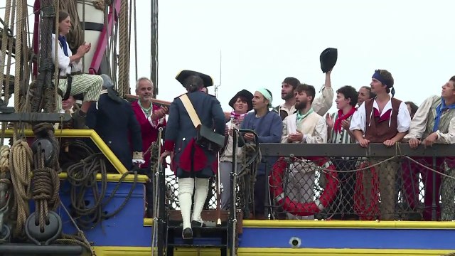 Replica of General Lafayette's Hermione feted in Yorktown