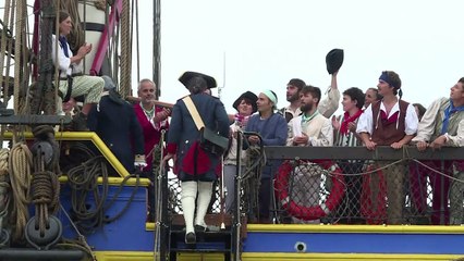 Replica of General Lafayette's Hermione feted in Yorktown