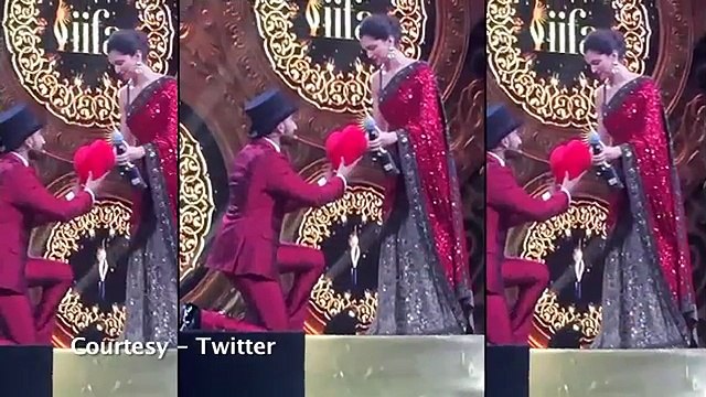 Watch - Ranveer Proposes Deepika Padukona at IIFA 2015
