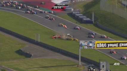 Formule 4 Red Bull Ring Race 3 Start  Huge crash