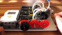Lego Pneumatic Engine - I4 with Mindstorms NXT-controlled valve timing mk. II