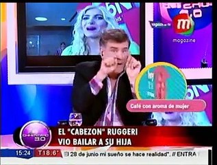 Oscar Ruggeri fue a ver a bailar a su hija Candela