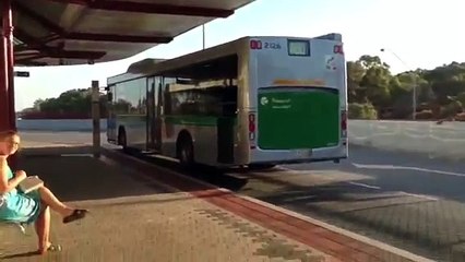 Transperth Bus tries a burnout