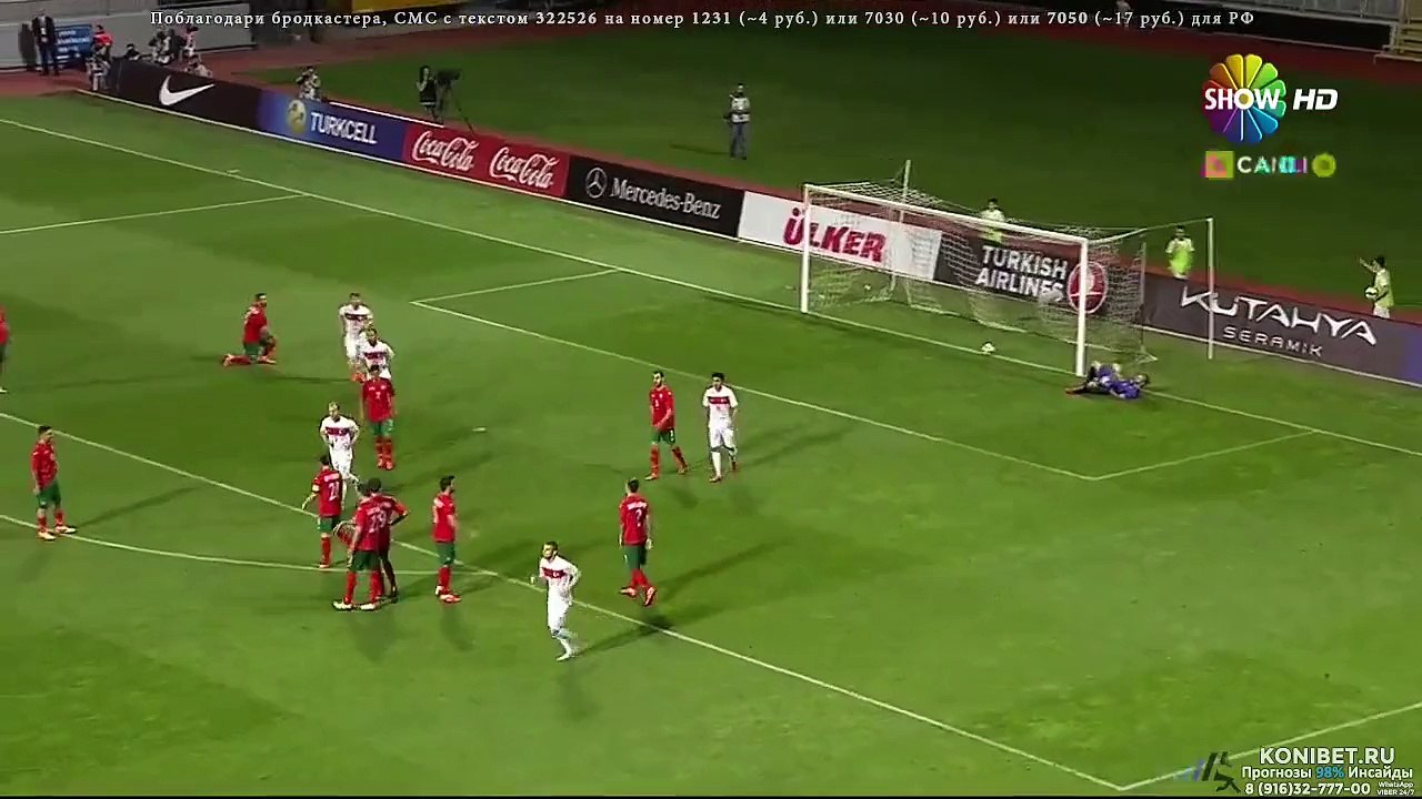 1-0 Hakan Calhanoglu Free Kick Goal - Turkey vs Bulgaria 08.06.2015