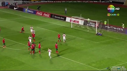 1-0 Hakan Calhanoglu Free Kick Goal - Turkey vs Bulgaria 08.06.2015